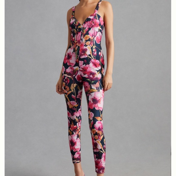 Anthropologie Pants - NWT Anthropologie Floral Sweetheart Jumpsuit